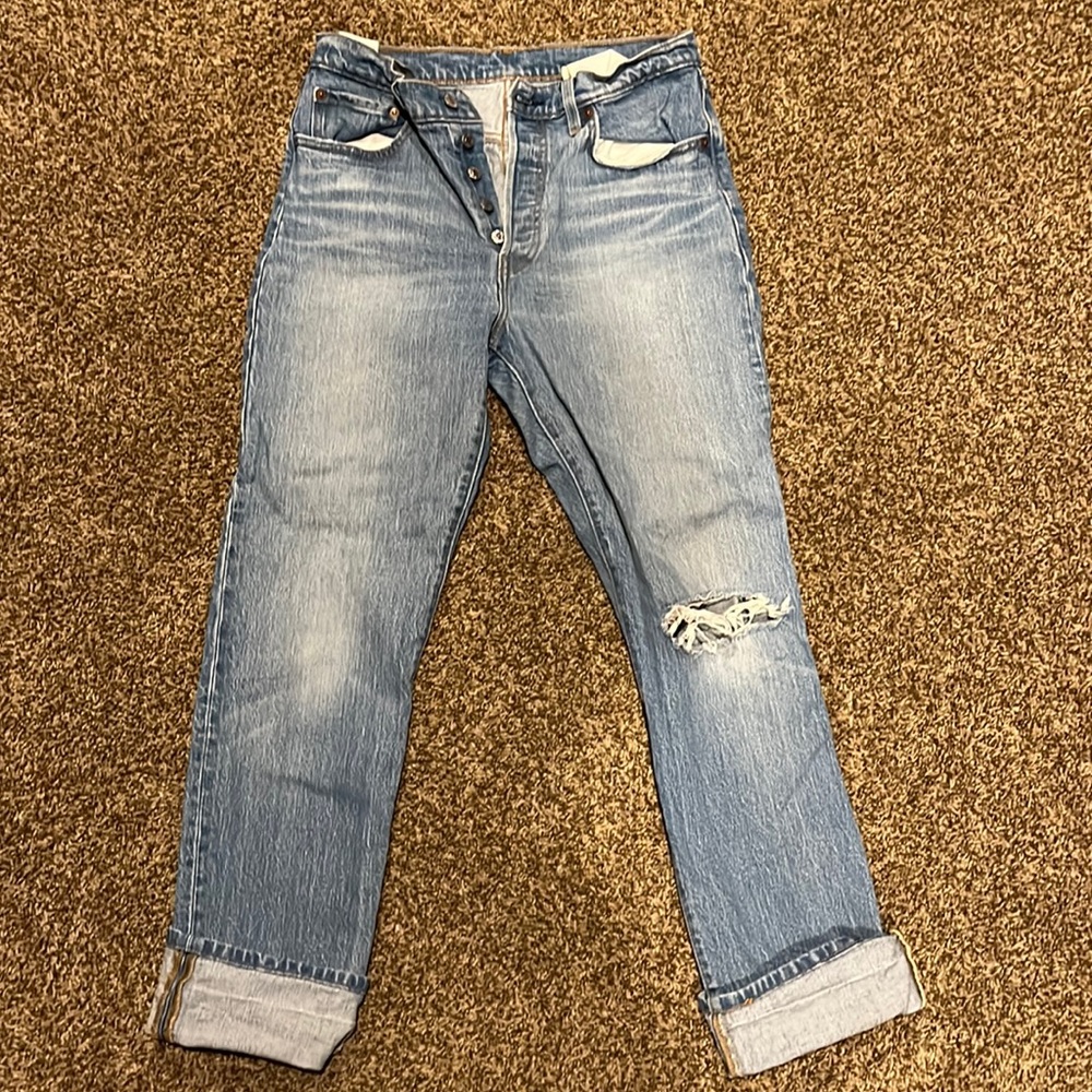 Levi 501 straight leg jeans